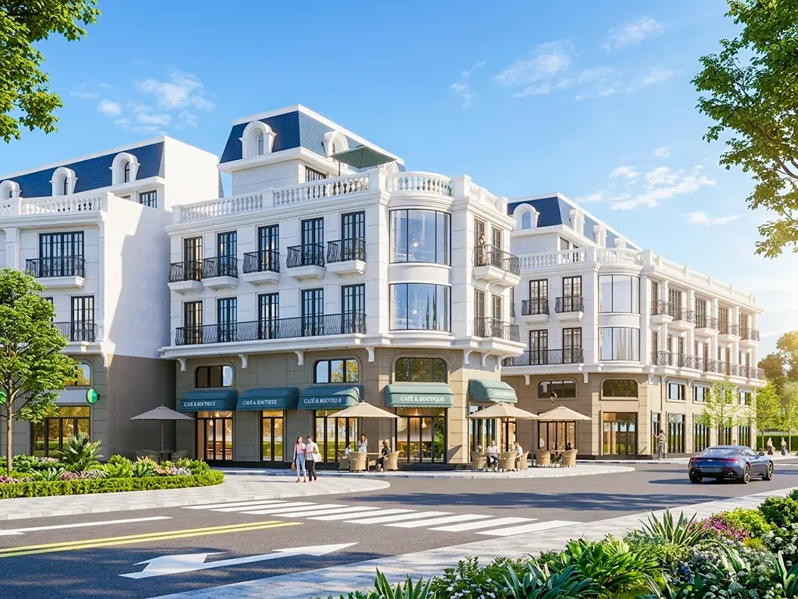 Phối cảnh nhà phố KDC Lộc Phát Sài Gòn